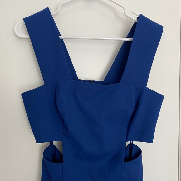 SUNO Royal Blue Cut-Out Knee Length Dress - NWT - Picture 2 of 8